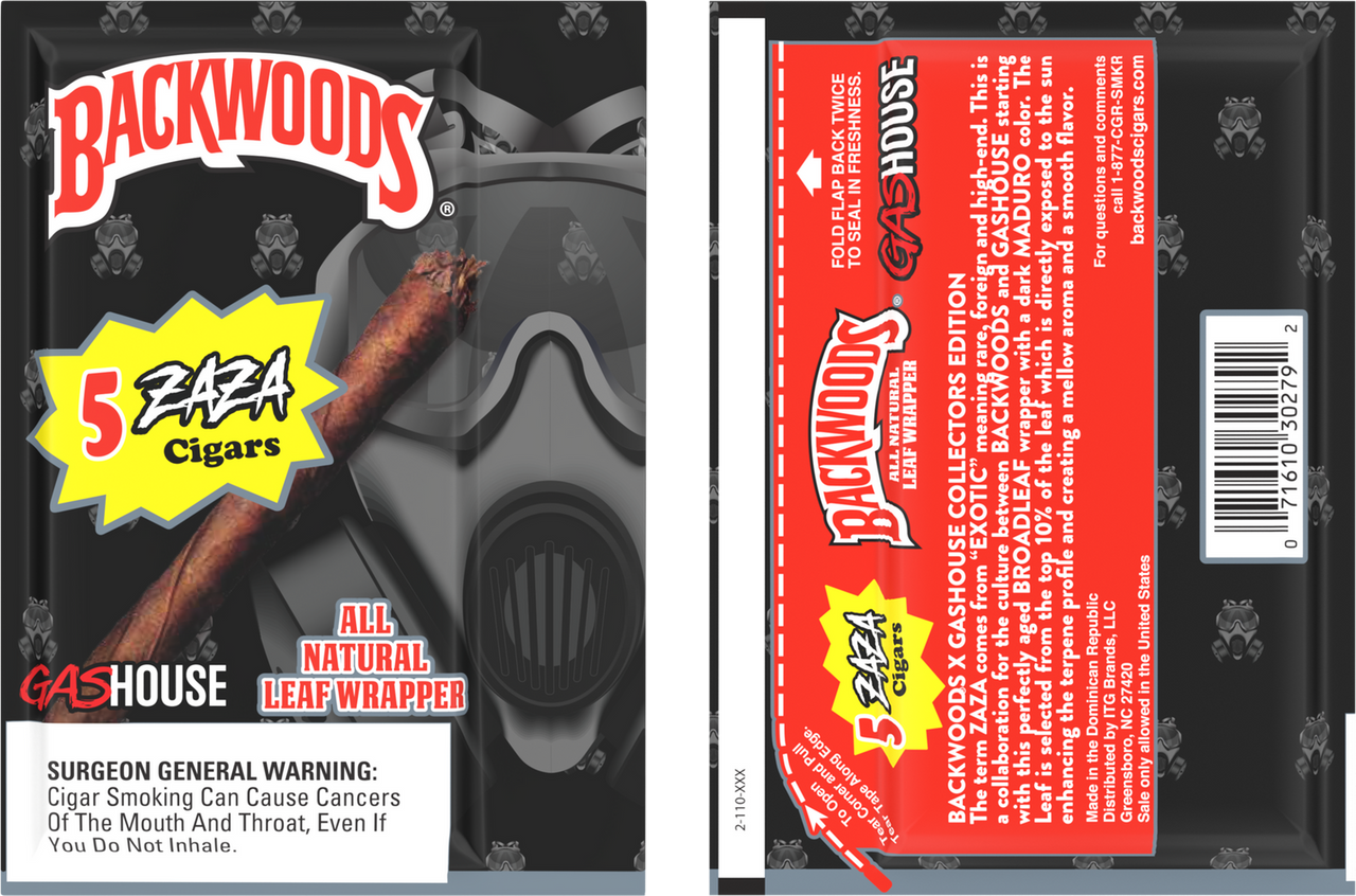 Backwoods Leaf Wrapper Cigars /  Cigarillos - 5 Pack