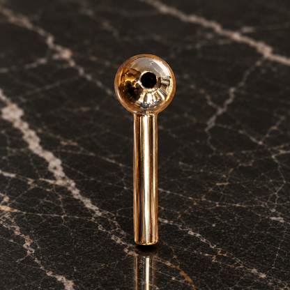Gold Borosilicate Hand Glass Pipe Oil Burner – 4 & 6 inch