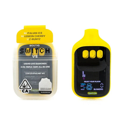 Boutiq Switch V5 – 2G Liquid Live Diamonds Triple Tank Vape Cartridge