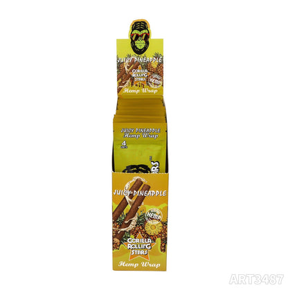 Gorilla Rolling Stars Flavored Hemp Wraps - 4 Wraps