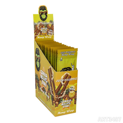 Gorilla Rolling Stars Flavored Hemp Wraps - 4 Wraps