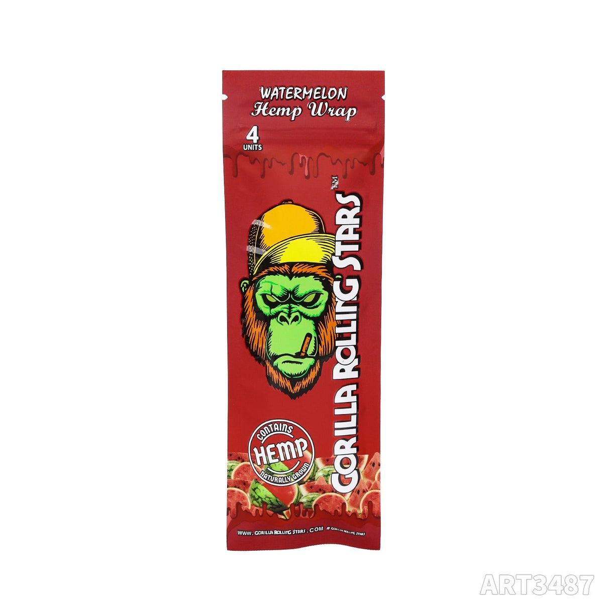 Gorilla Rolling Stars Flavored Hemp Wraps - 4 Wraps