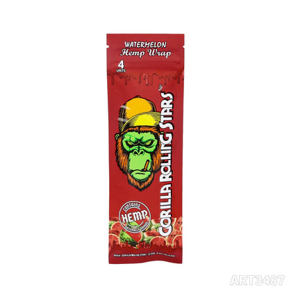 Gorilla Rolling Stars Flavored Hemp Wraps - 4 Wraps