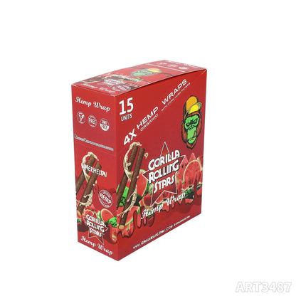 Gorilla Rolling Stars Flavored Hemp Wraps - 4 Wraps