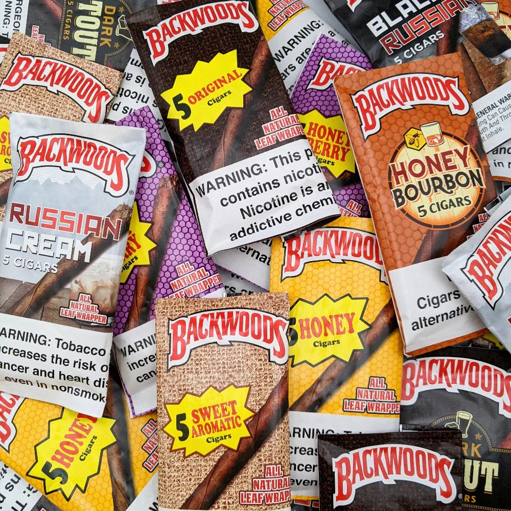 Backwoods Leaf Wrapper Cigars /  Cigarillos - 5 Pack