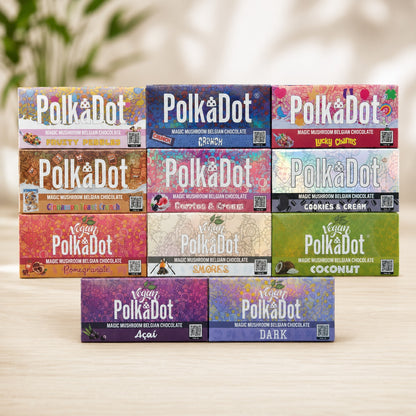 PolkaDot Belgian Mushroom Chocolate Bar