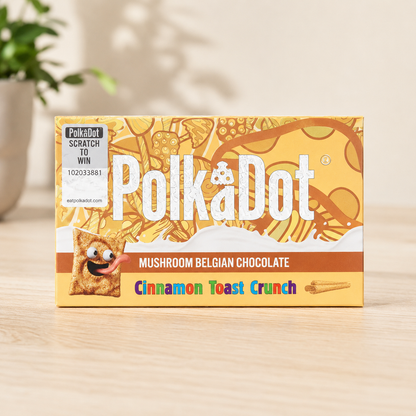PolkaDot Belgian Mushroom Chocolate Bar