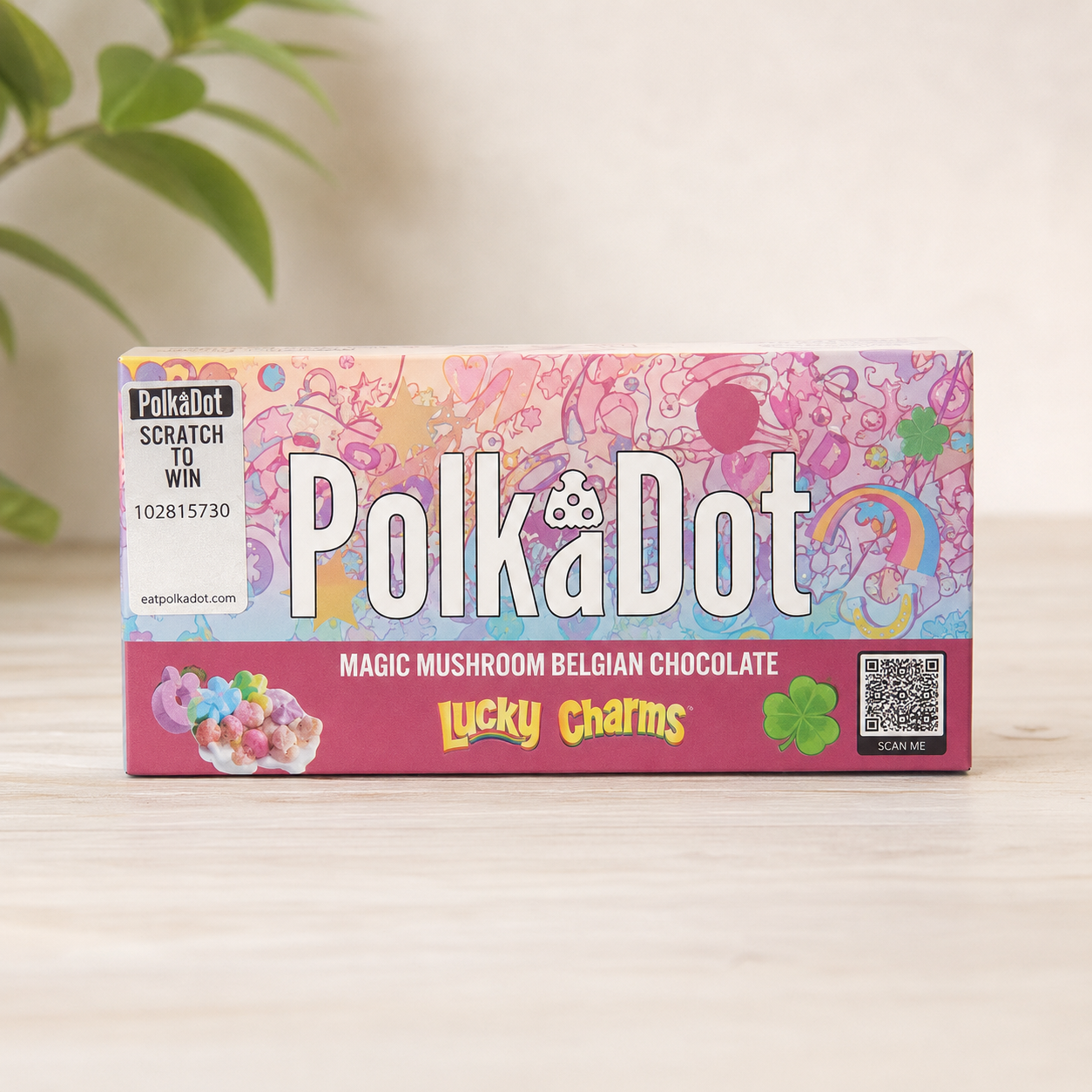 PolkaDot Belgian Mushroom Chocolate Bar