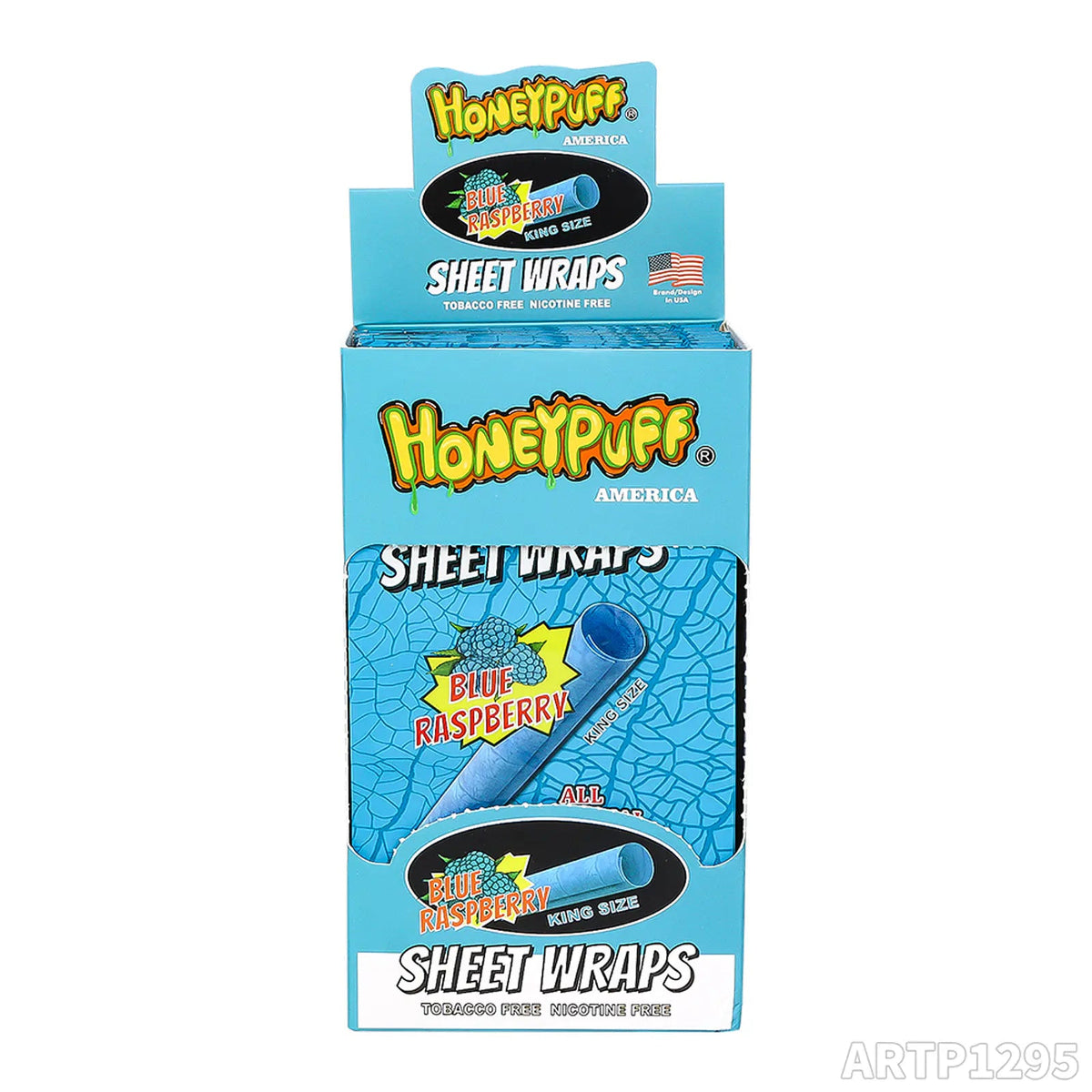Organic Honeypuff America Blunt Sheet Wraps - 5 Wraps