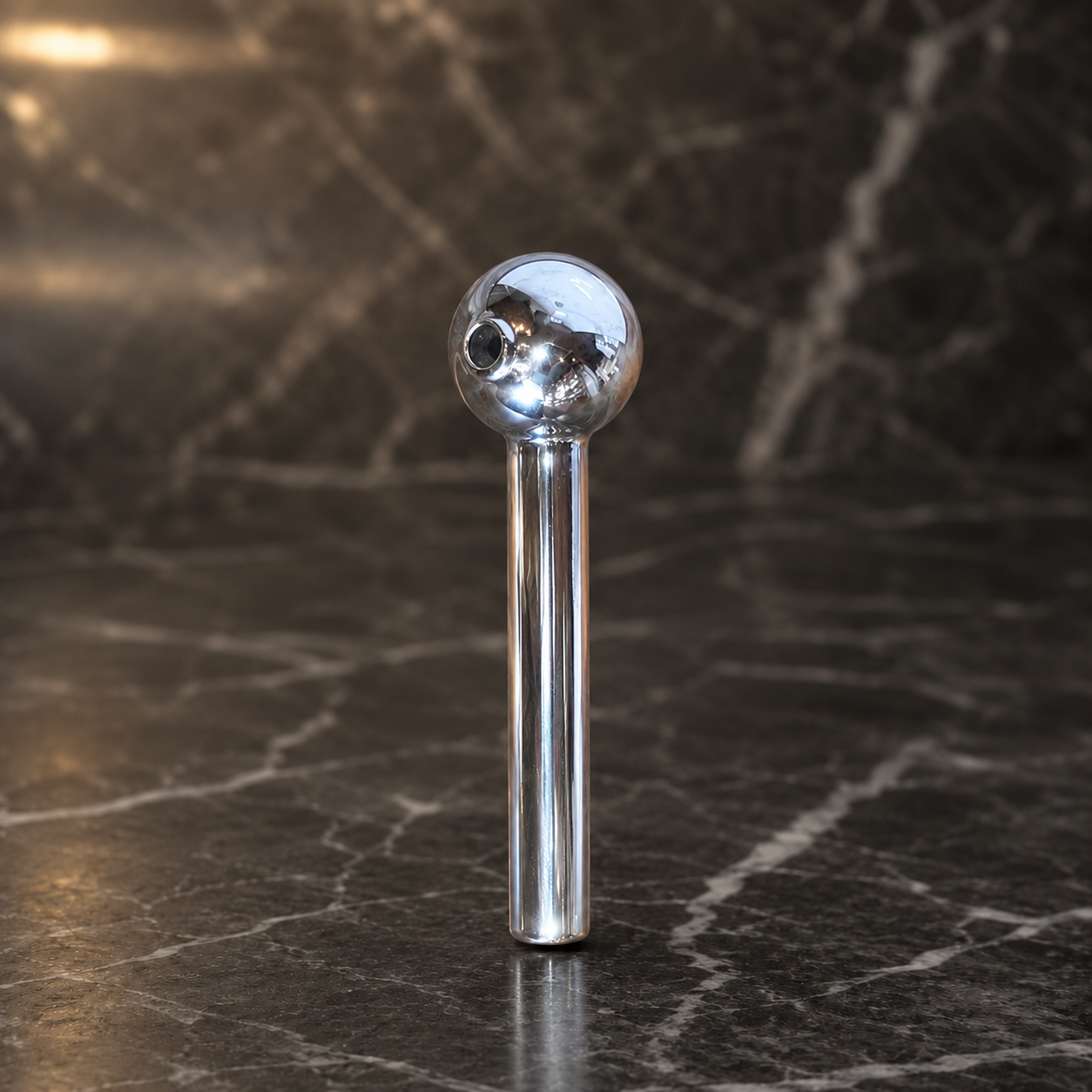 Silver Borosilicate Hand Glass Pipe Oil Burner – 4 & 6 inch