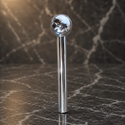 Silver Borosilicate Hand Glass Pipe Oil Burner – 4 & 6 inch