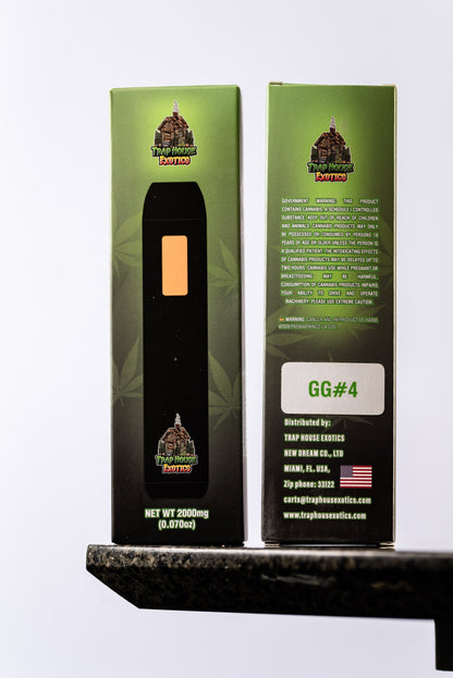 Trap House Exotics Disposable Vape Cartridge - Delta 8 2000mg