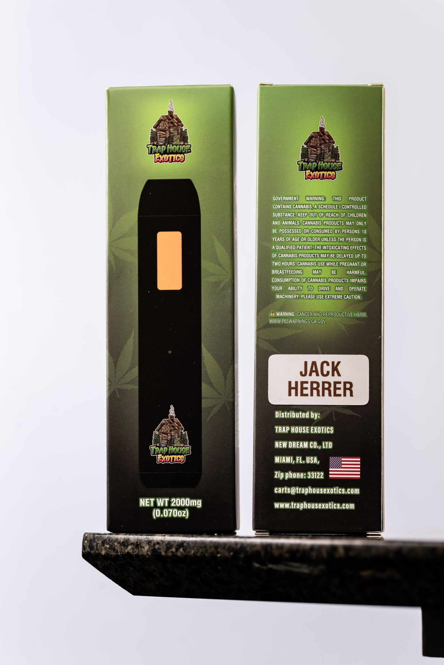 Trap House Exotics Disposable Vape Cartridge - Delta 8 2000mg