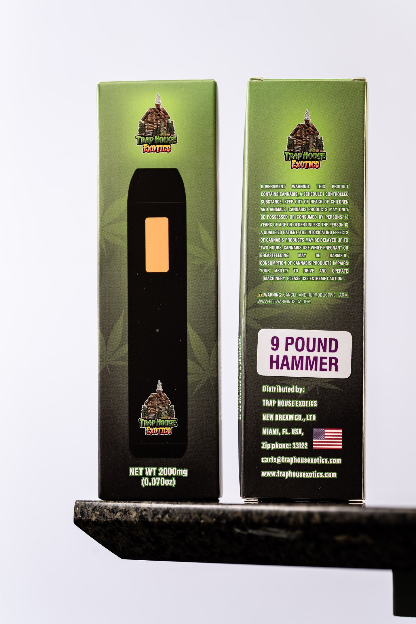 Trap House Exotics Disposable Vape Cartridge - Delta 8 2000mg