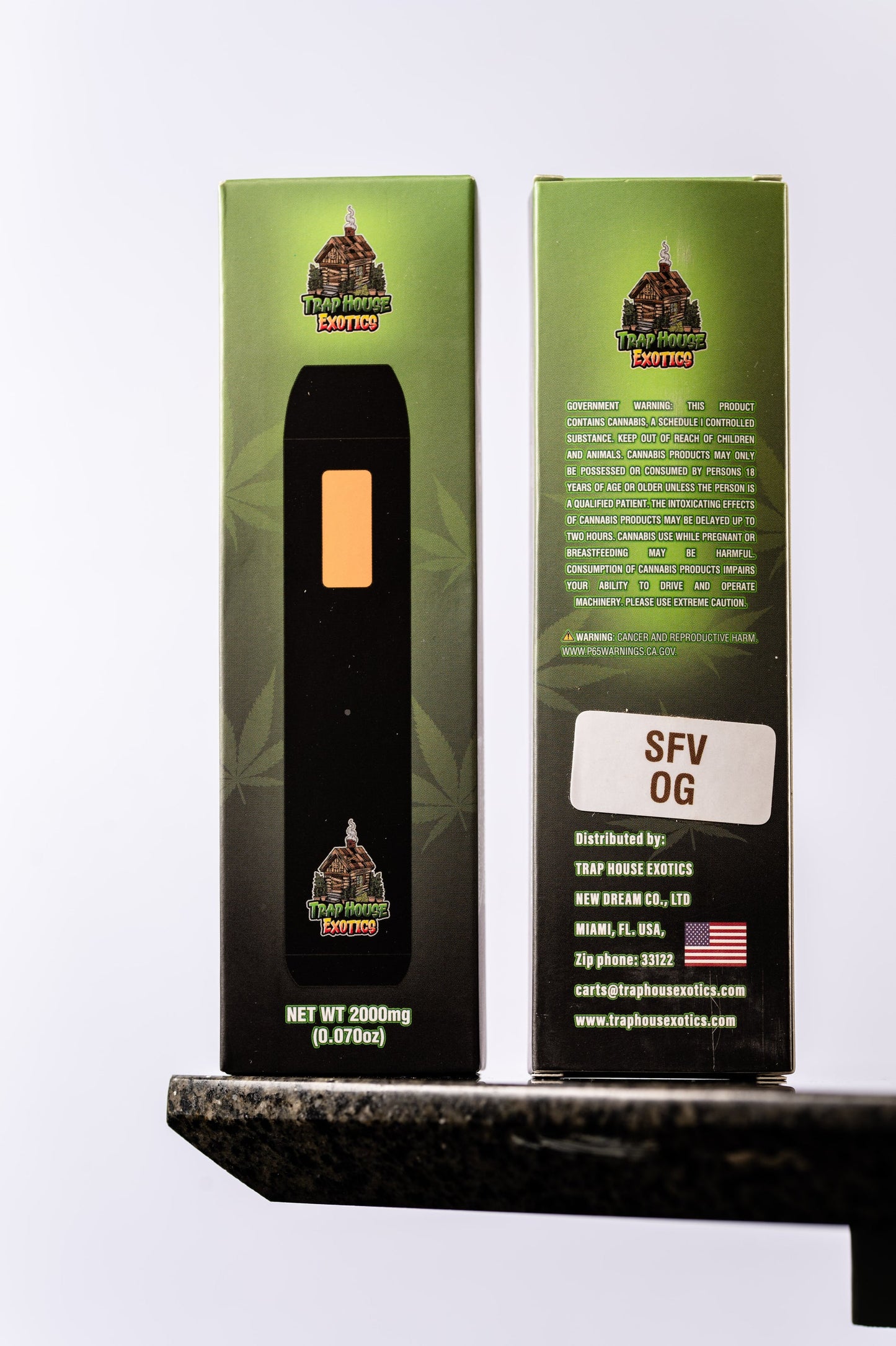 Trap House Exotics Disposable Vape Cartridge - Delta 8 2000mg