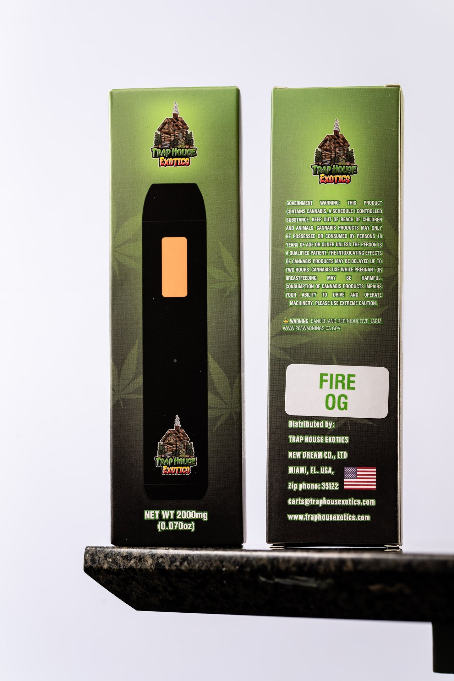 Trap House Exotics Disposable Vape Cartridge - Delta 8 2000mg