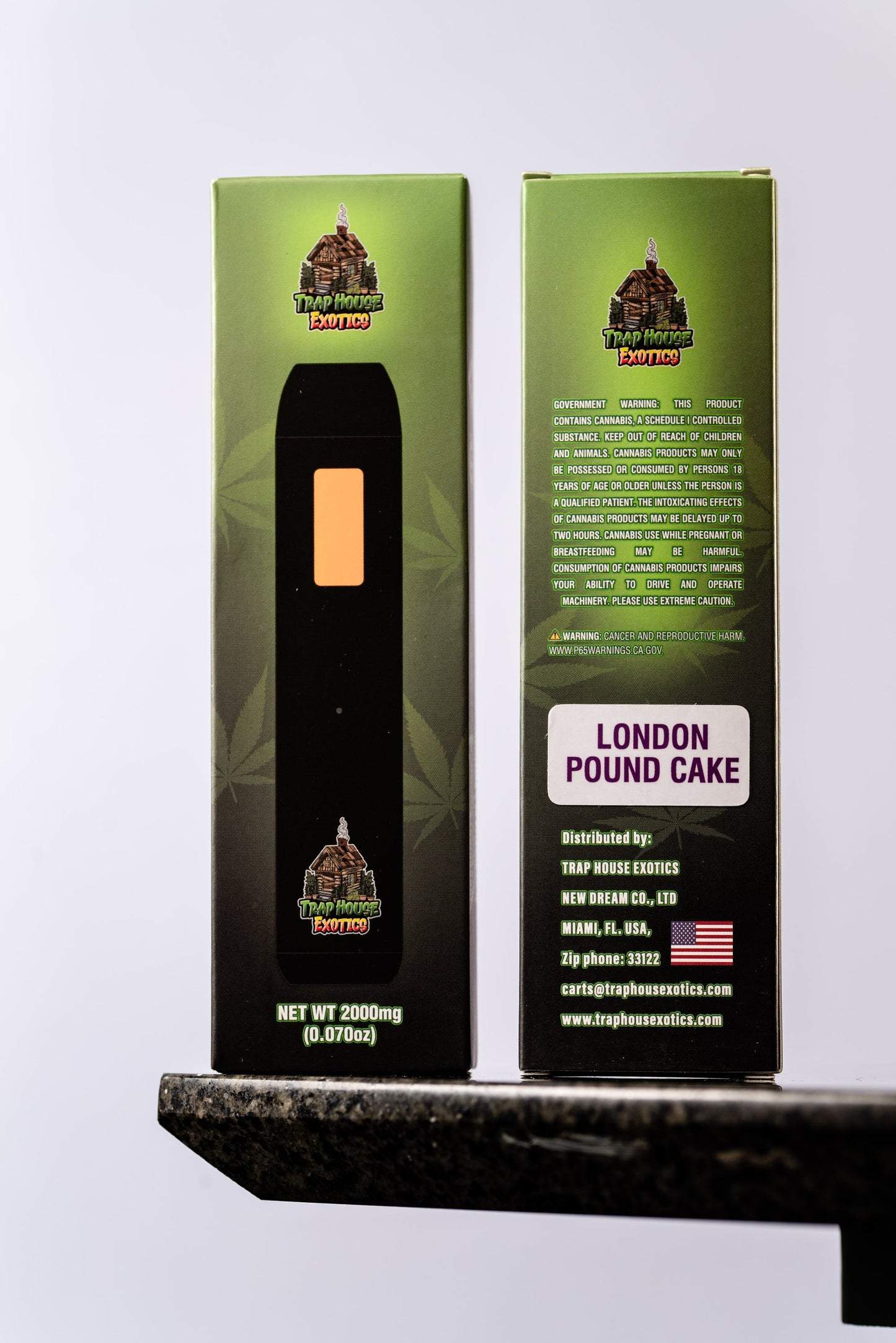 Trap House Exotics Disposable Vape Cartridge - Delta 8 2000mg