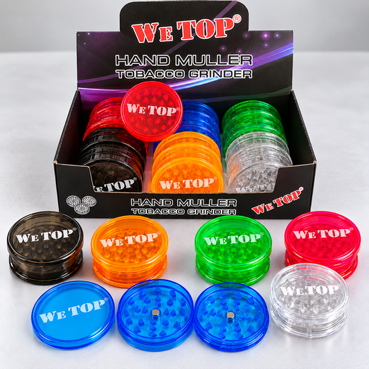 Wetop Plastic 3 Layer Pocket Herb Grinder - medium