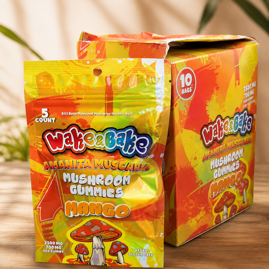 Wake & Bake Amanita Muscaria Mushroom Gummies - 3500mg