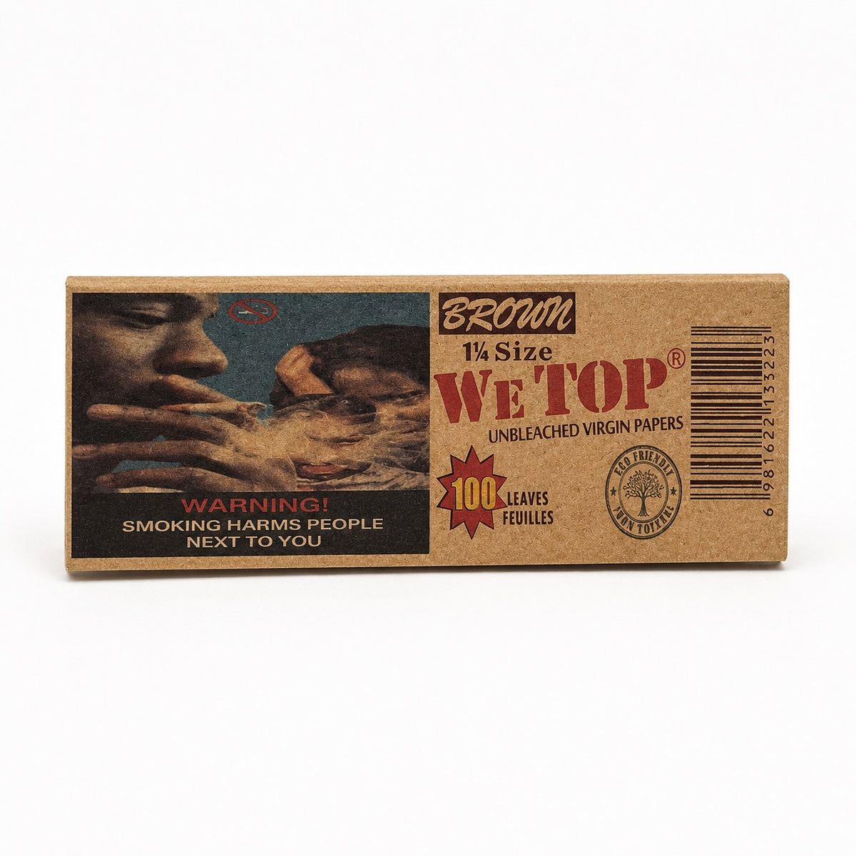 Wetop Brown 1 1/4 Size Rolling Papers