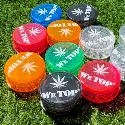 Wetop Plastic 3 Layer Pocket Herb Grinder - Large