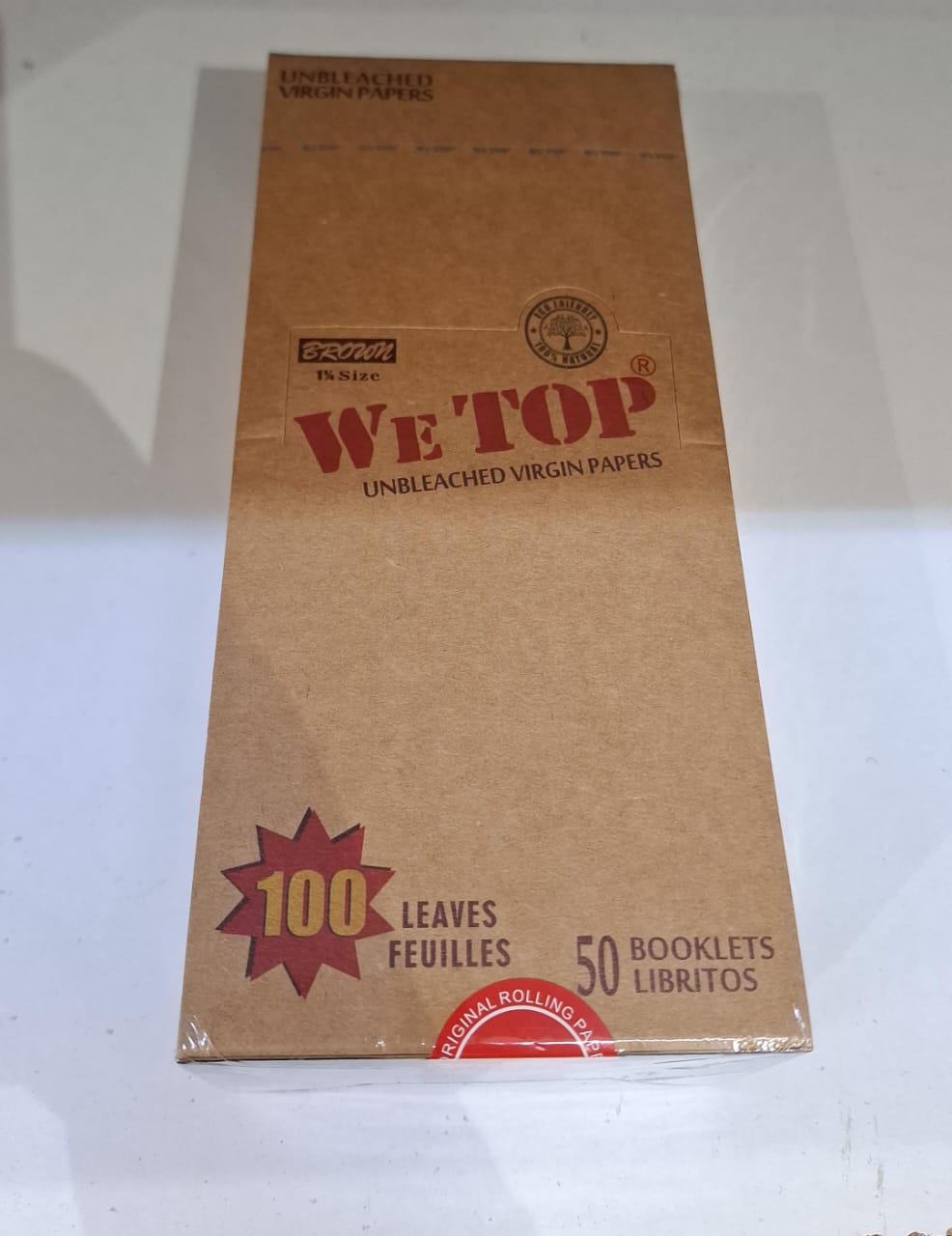 Wetop Brown 1 1/4 Size Rolling Papers