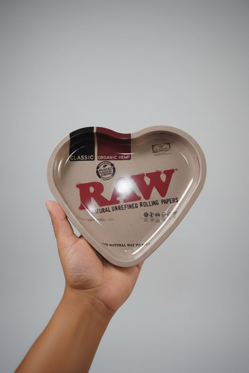 RAW Metallic Heart Shape Rolling Tray
