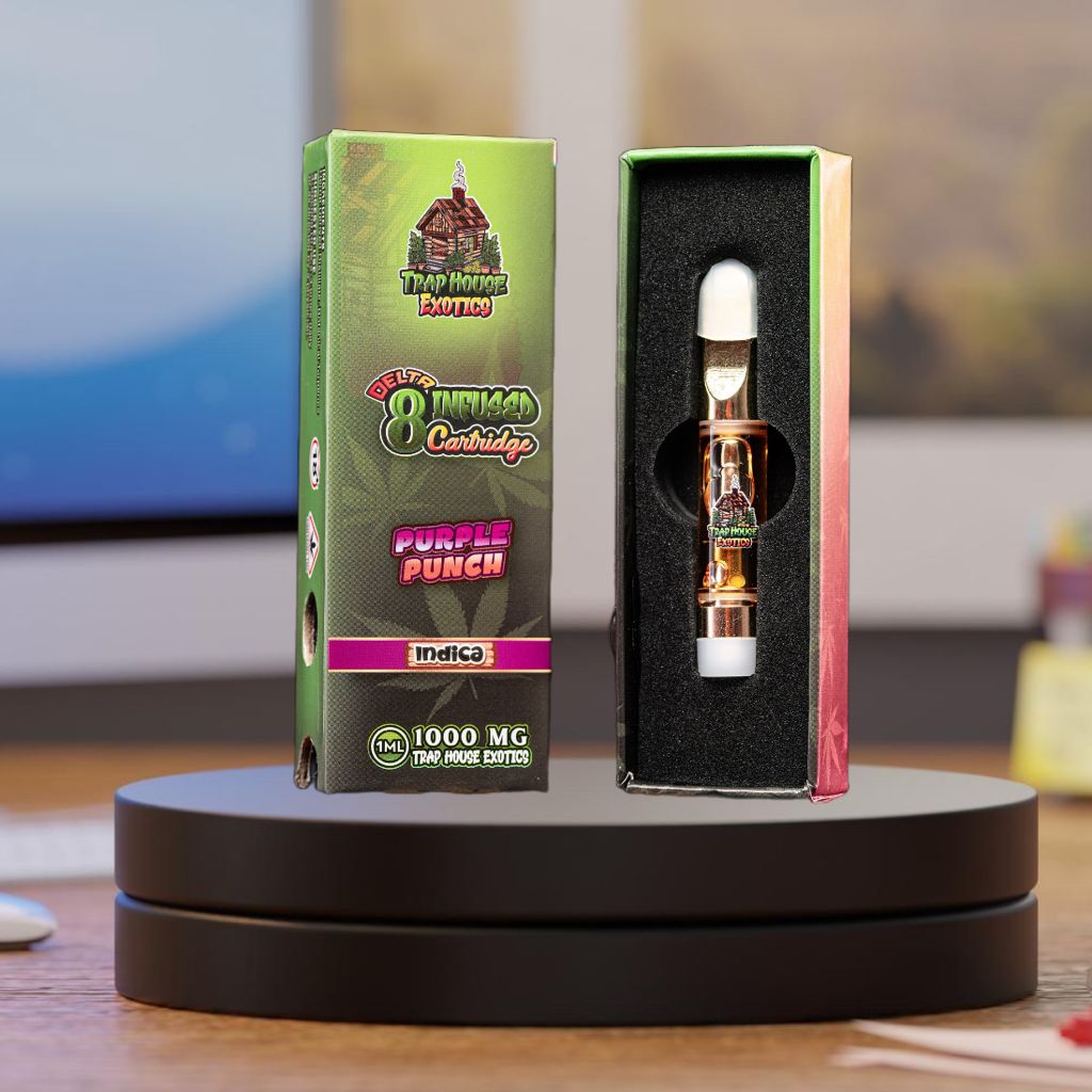 Trap House Exotics IND!CA Delta-8 THC Vape Cartridge 1000mg - 1g