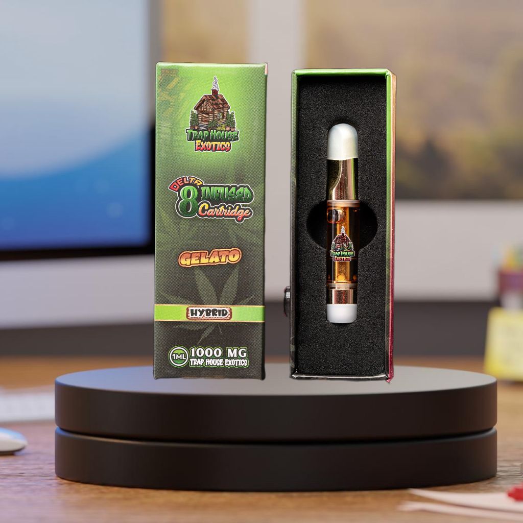 Trap House Exotics HYBRID Delta-8 THC Vape Cartridge 1000mg - 1g