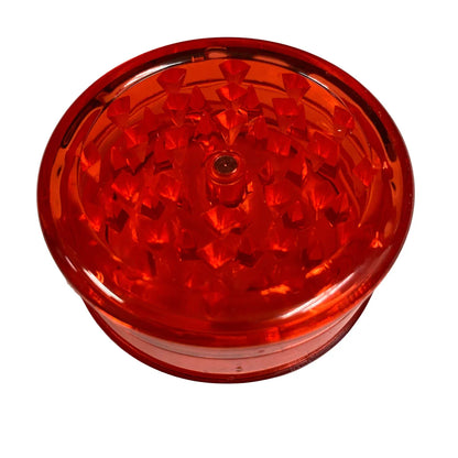 Acrylic Plastic Herb Grinder – 2 Layer 63mm (Plain Colors)