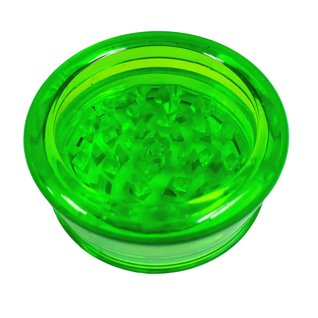 Acrylic Plastic Herb Grinder – 2 Layer 63mm (Plain Colors)