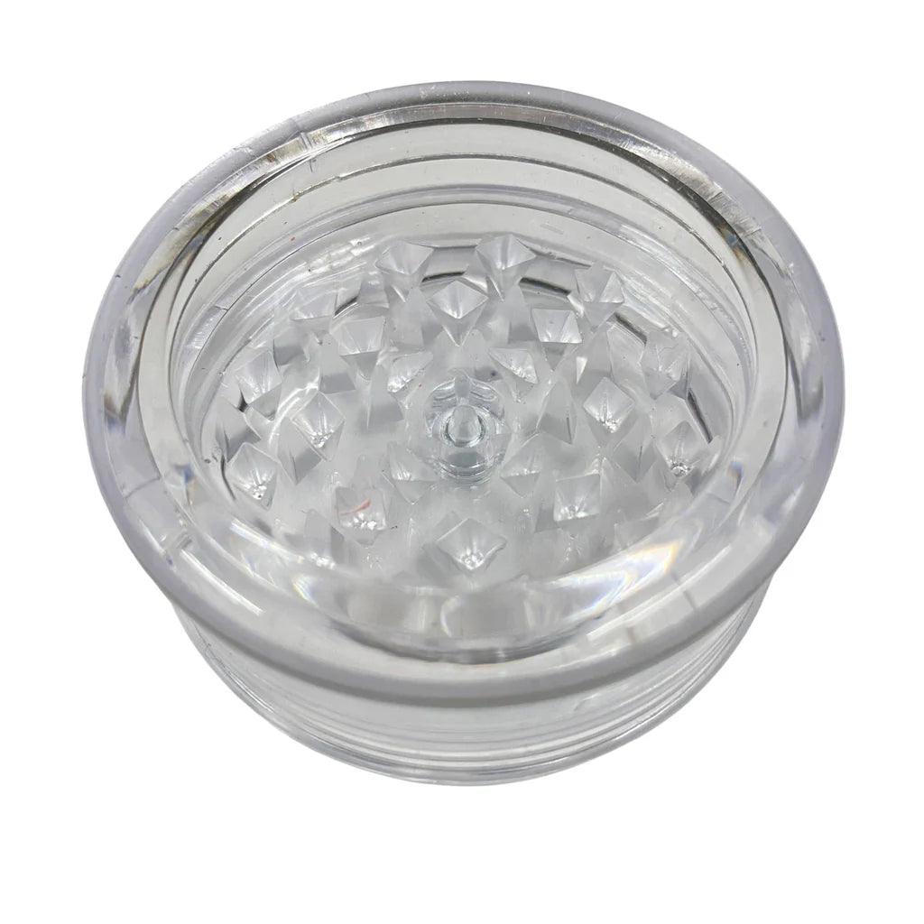 Acrylic Plastic Herb Grinder – 2 Layer 63mm (Plain Colors)