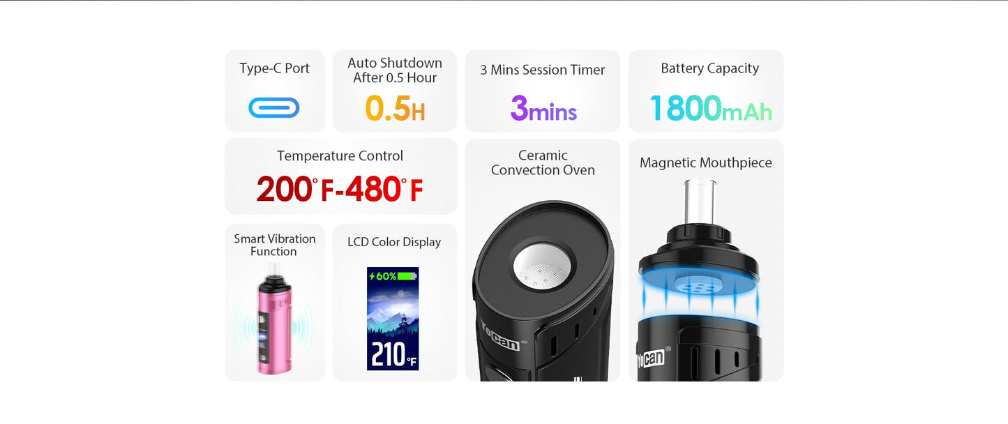 Yocan HIT 2 Dry Herb Vaporizer