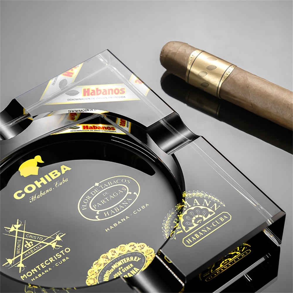 Black Cohiba Cigars Ashtray