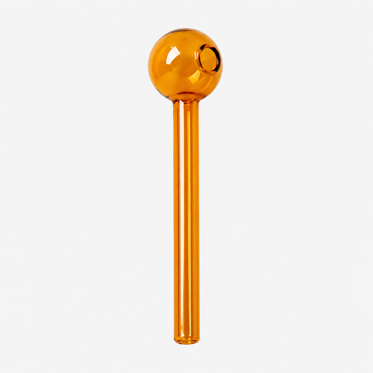 Straight Colored Oil Burner Glass Pipe – 8mm 4 Inch
