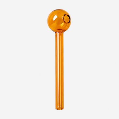 Straight Colored Oil Burner Glass Pipe – 8mm 4 Inch