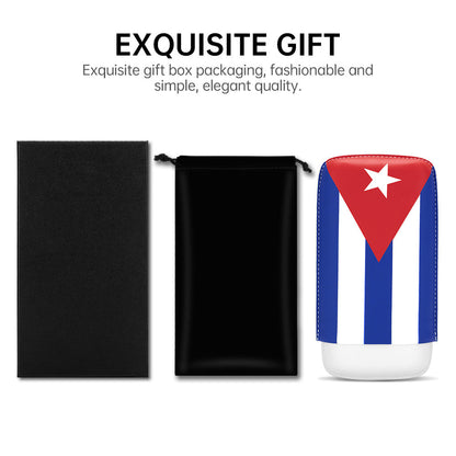 Portable Cuban Flag 3-Cigars Pouch