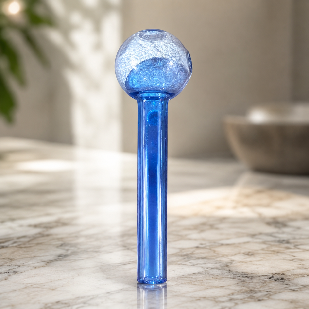 Blue Borosilicate Hand Glass Pipe Oil Burner – 4 & 6 inch