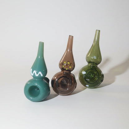 Spoon Hand Glass Pipe - 3.5 inch