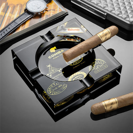 Black Cohiba Cigars Ashtray