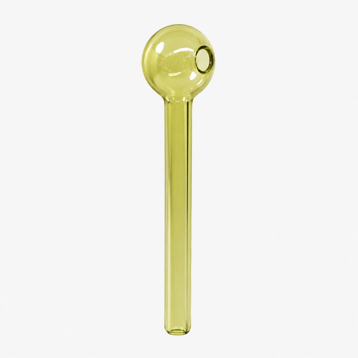 Straight Colored Oil Burner Glass Pipe – 8mm 4 Inch