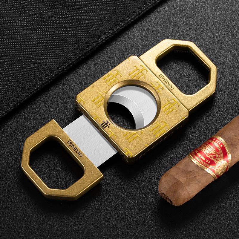 Round Double-Edged Stainless Steel Alloy Cigars Cutter