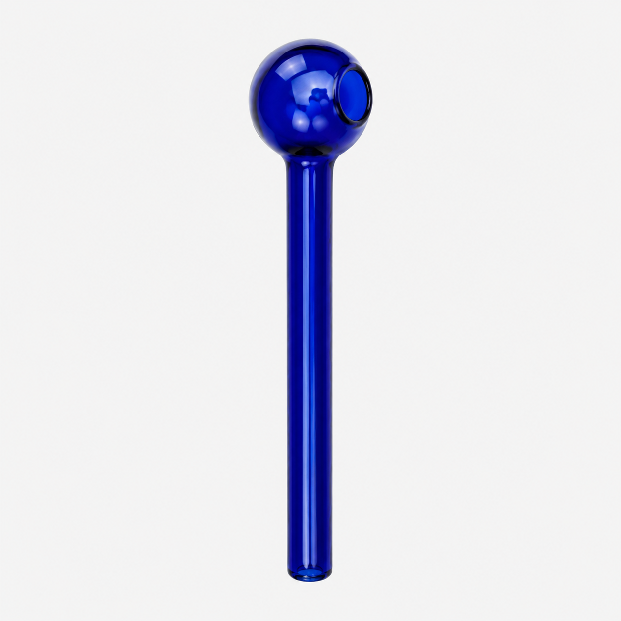 Straight Colored Oil Burner Glass Pipe – 8mm 4 Inch