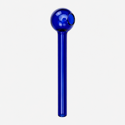 Straight Colored Oil Burner Glass Pipe – 8mm 4 Inch