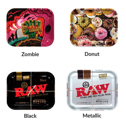 RAW Signature Rolling Trays Collection – Large 14" × 11"