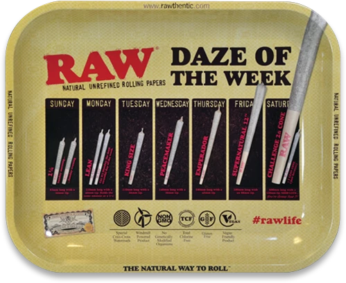 RAW Signature Rolling Trays Collection – Large 14" × 11"