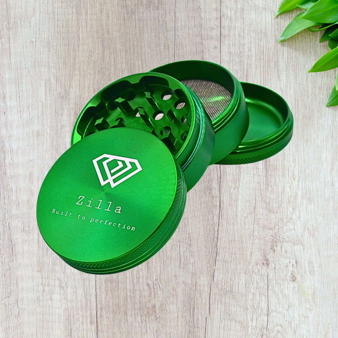 Zilla Alloy 50mm ( Small Size) Herb Metallic Grinder - 4 Part