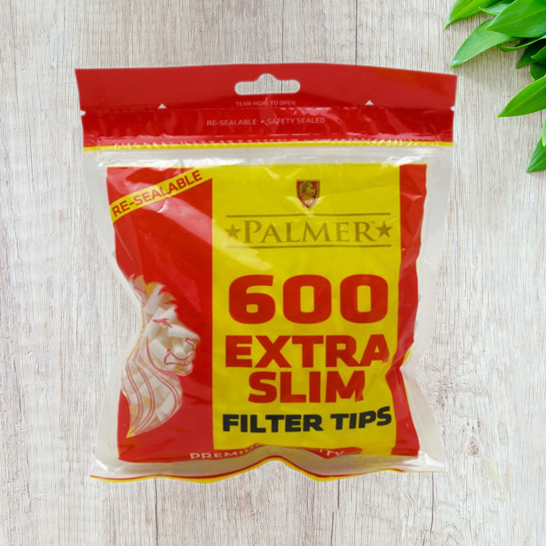 Palmer Extra Slim Cotton Filter Tips - 600 Tips