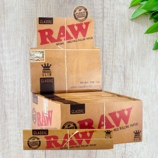 RAW Classic Brown King Size Slim Rolling Paper