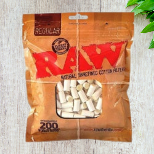 RAW Cotton Filter Tips - Regular Size